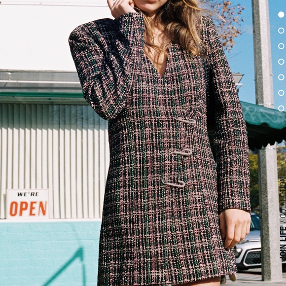 Flash sale🔥🔥Zara tweed blazer dress bloggers fav - Picture 8 of 16